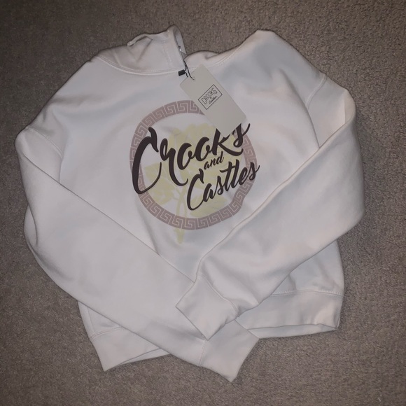 Crooks & Castles Tops - crooks and castles cropped hoodie
